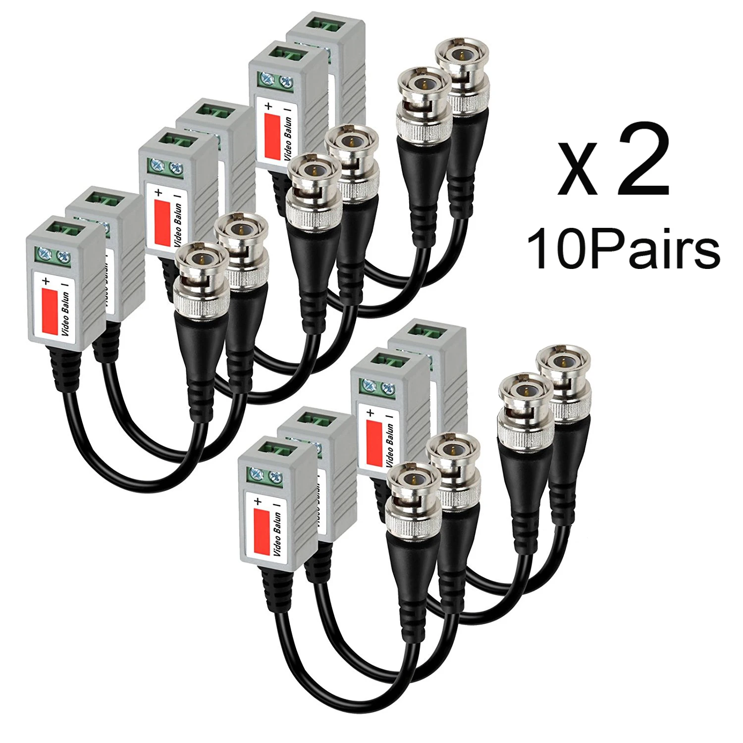 10pair 20pcs/Lot Twisted Video Balun Passive Transceivers  UTP Cable Cat5 CCTV