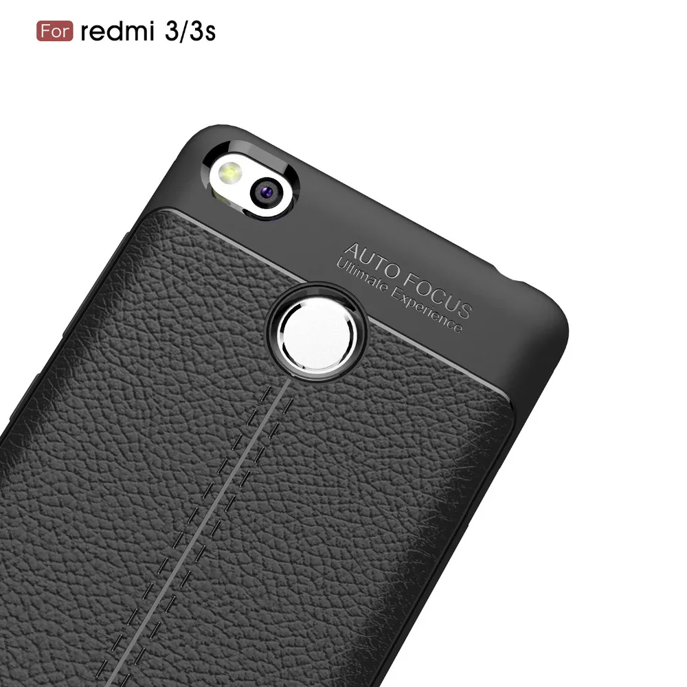 Роскошный мягкий чехол TPU для Xiaomi Redmi 3 S силиконовый имитация кожаный Pro Чехол redmi s