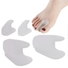 1 пара силиконовых гелевых разделителей для пальцев ног, ортопедия большого пальца косточки на ноге корректор вальгусной деформации, разделитель для ноги для пальцев ног, инструмент для снятия боли