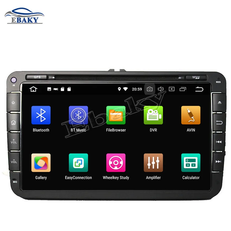 2din 4 Гб ОЗУ Восьмиядерный Android 9 0 автомобильный DVD gps для VW