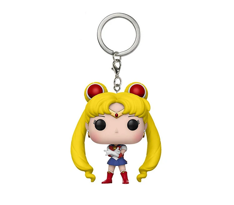 7 with box Сейлор Мун фигурки брелок Мода ПВХ японское аниме Сейлор Мун tsukino petit figuarts вечерние украшения для девочек - Цвет: 7 with box