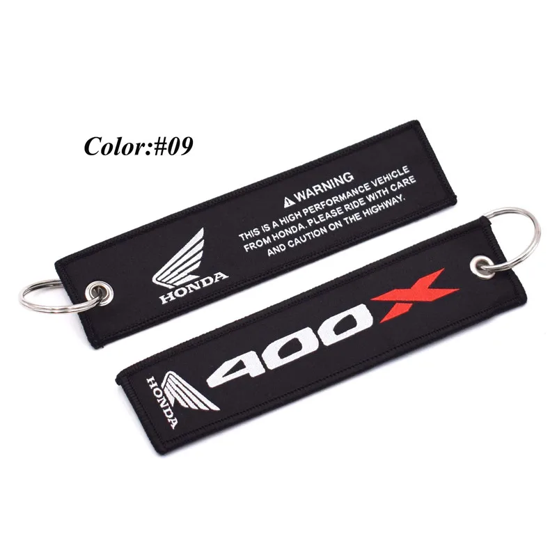 10 шт. брелок для ключей Mugen Racing с вышивкой бирка багажа мотоциклов и автомобилей