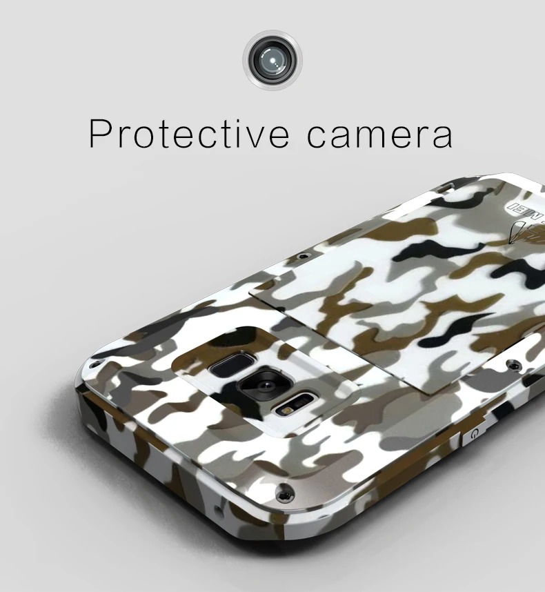 Чехол для Samsung Galaxy S8 LOVE MEI ударопрочный водонепроницаемый металлический защитный