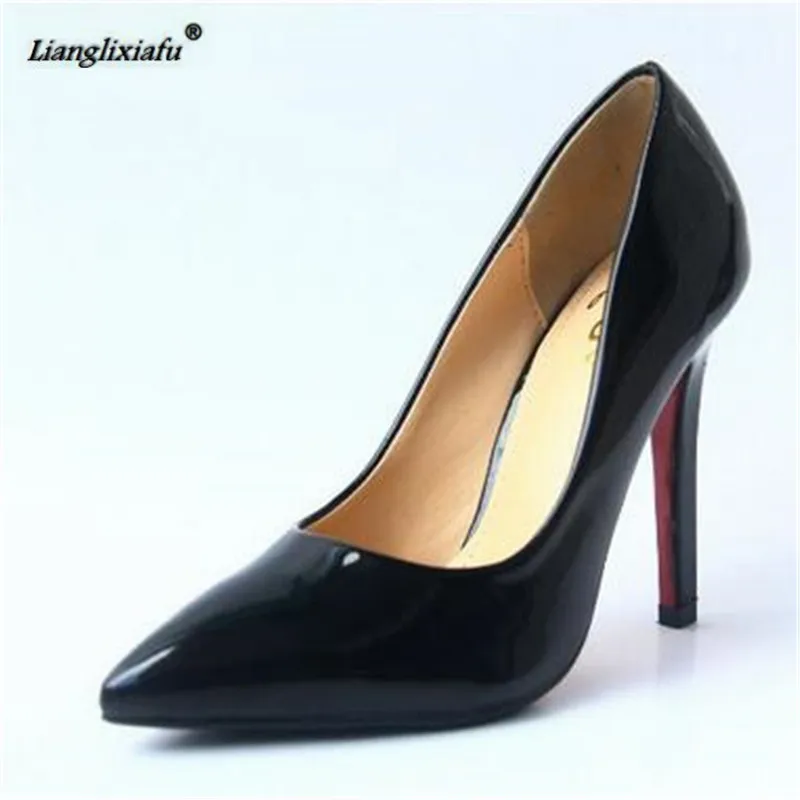 LLXF zapatos mujer 2017 г. Crossdresser сексуальные туфли на тонком высоком каблуке 11 см с острым