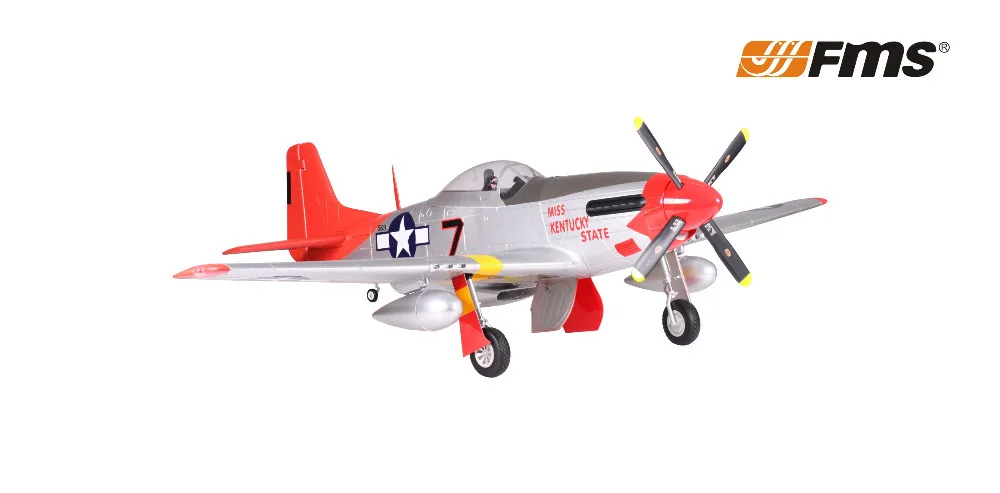 FMS 1700 мм/1 7 м Gaint Warbird P51 / P 51 D Mustang Red Tail PNP Version Большая шкала радиоуправления