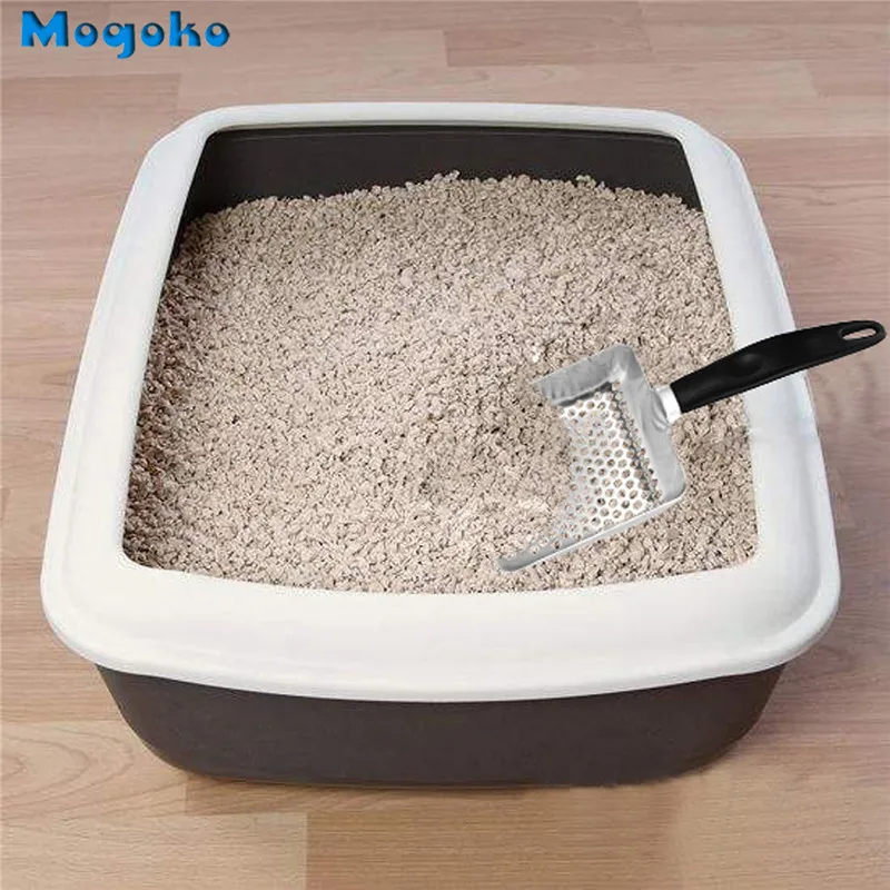 Mogoko 1 шт., новинка, металлическая Полезная Лопата для кошачьего туалета, Песочная Лопата для домашних животных, артефакт, товары для собак из нержавеющей стали, металлические совок для уборки, совок