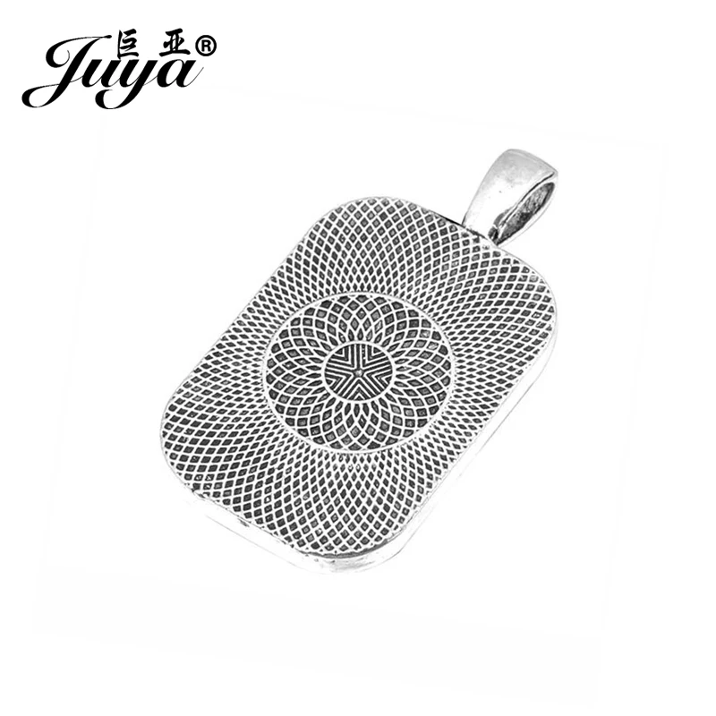 Базовые Подвески JUYA с кабошонами настройки рамки 4 шт./лот 20x30 мм прямоугольный