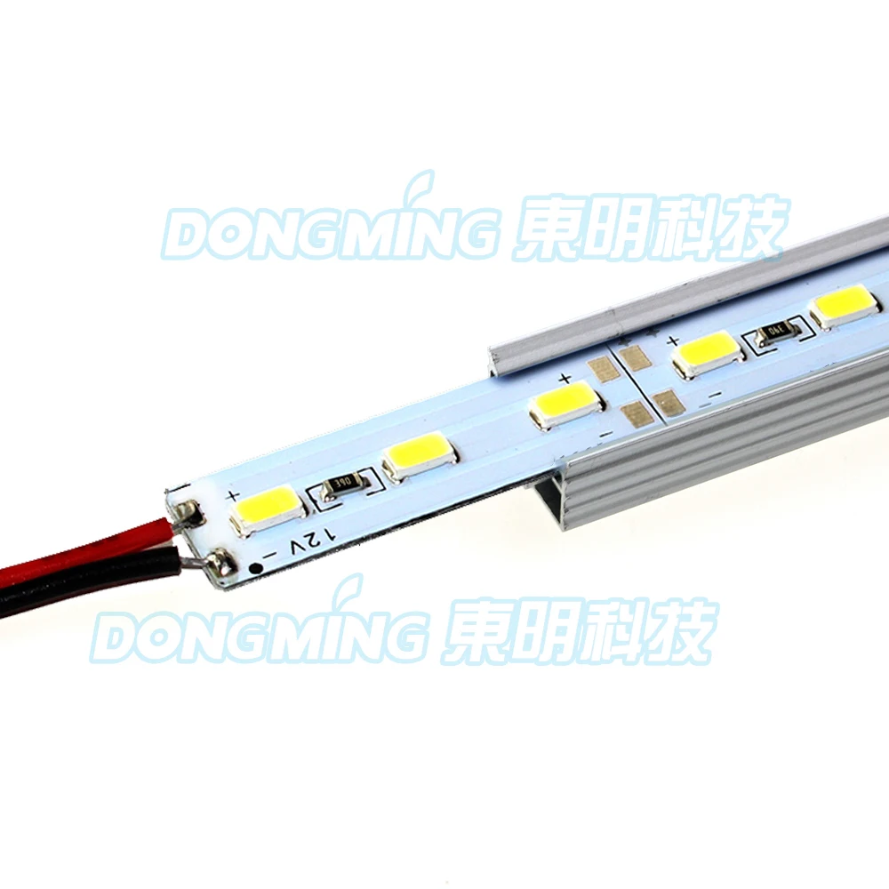 U/V алюминиевый профиль DC 12V LED Bar Light 50 см 36led s led luces strip 5630 для кухни шкафа кабинета