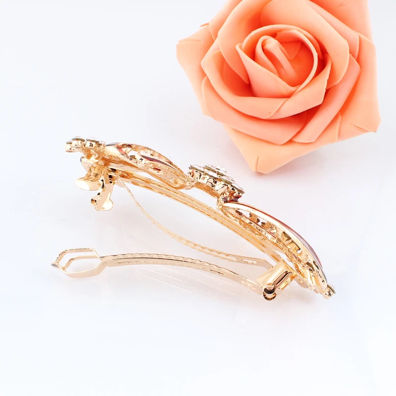 Рождественский подарок очень яркие женские весенние заколки аксессуары для