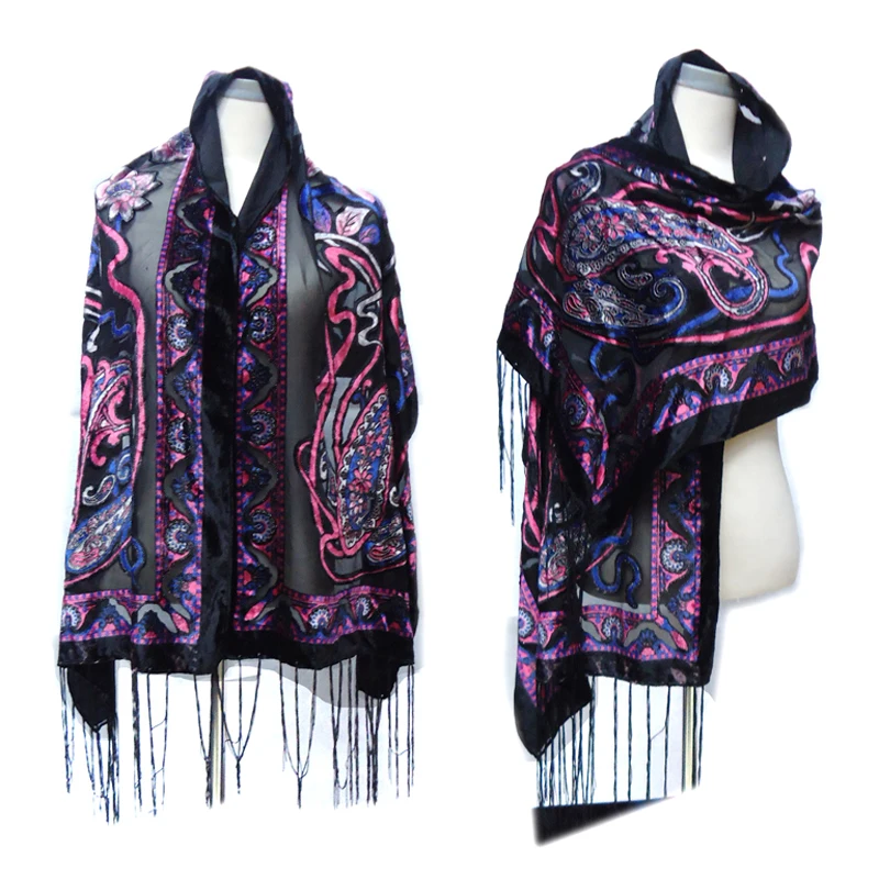 Новинка 2017 роскошный брендовый шарф с цветами кешью женские шали и накидки