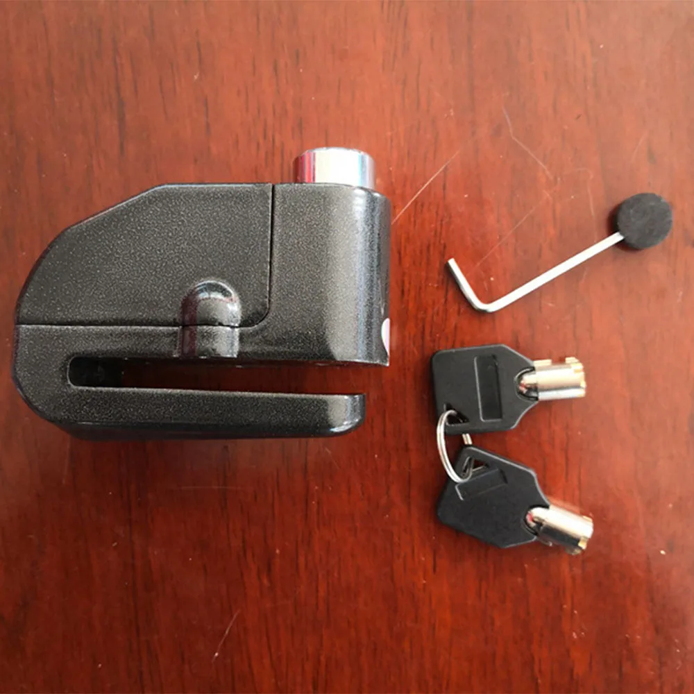

7mm Motorbike Sturdy Wheel Disc Brake Lock Security Anti Thief Alarm Motorcycle Security Alarm Lock Scooter Loud Disk Lock