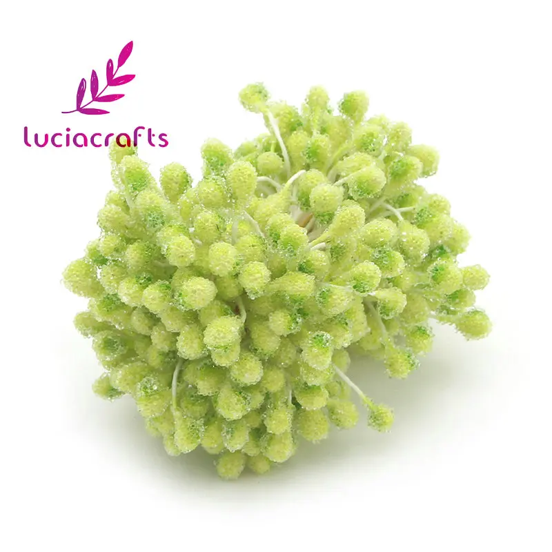 Lucia crafts 550 шт./лот 5 мм стеклянные тычинки с цветочным рисунком для украшения торта