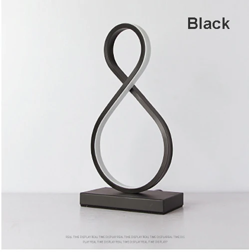 B Black EU Plug Современный светодиодный Настольный светильник, украшение для помещений, настольная лампа для спальни, освещение для чтения, 15 Вт, пульт дистанционного управления, для спальни, для учебы, настольная лампа, скандинавский стиль - Цвет абажура: B Black EU Plug