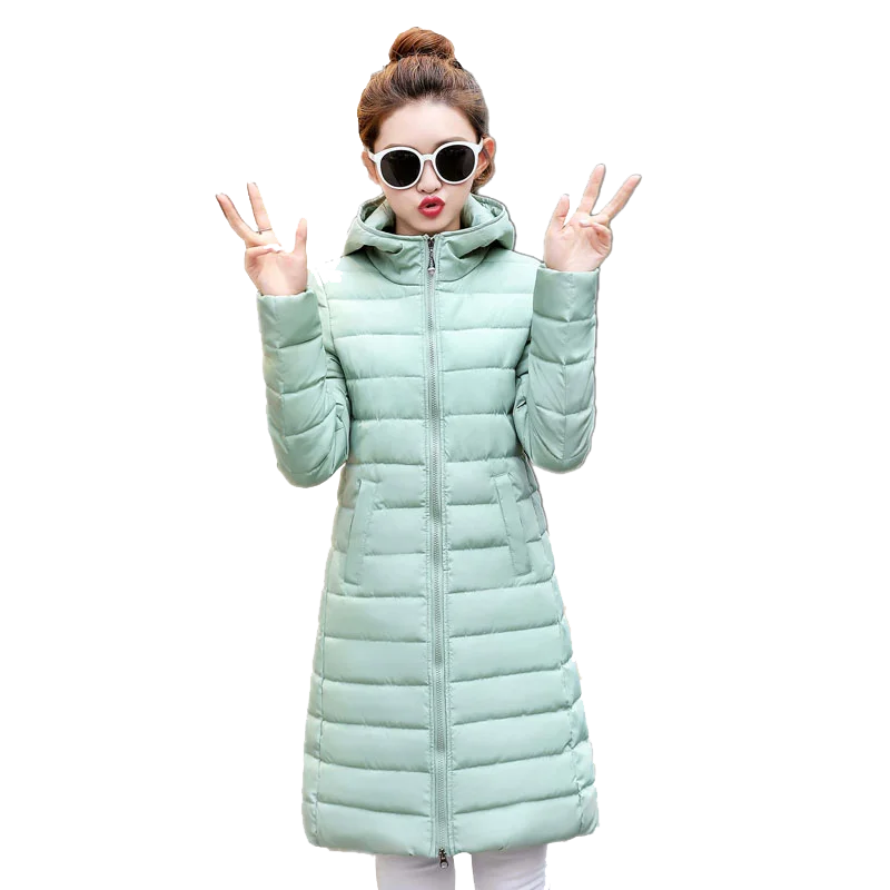 Wadded Winter Jacket Women Cotton Long 2017 Fur Slim Padded Coat Outwear High Quality Warm Chaquetas Parka Feminina | Женская одежда