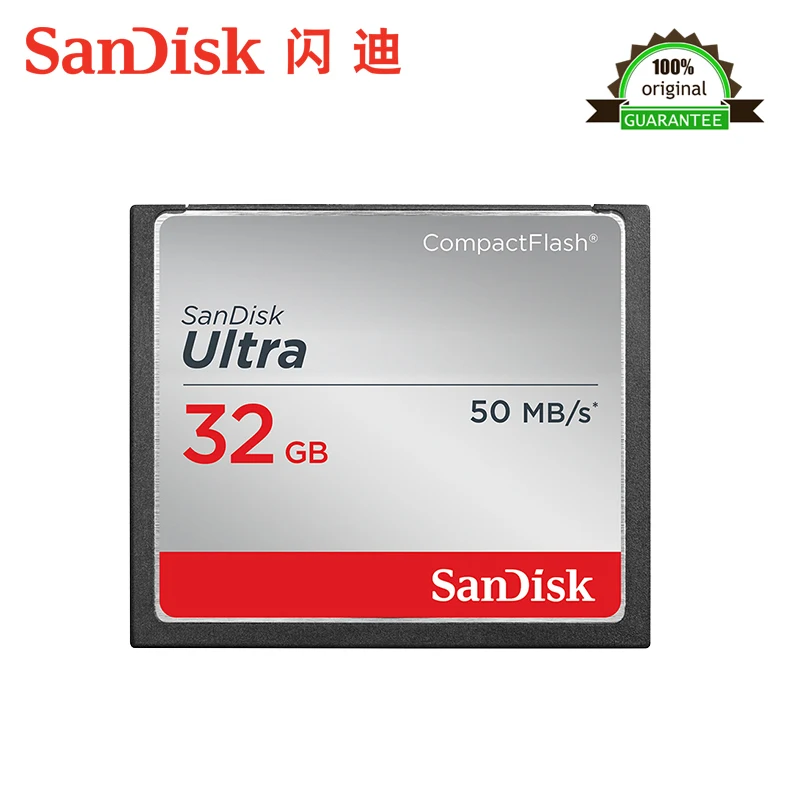 Оригинальный Sandisk Ultra CompactFlash памяти CF карта SD до 50 МБ/с. узнать Скорость для