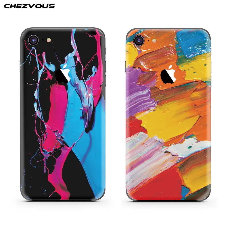 CHEZVOUS Экран протектор задняя пленка для iPhone 7 Красочные ультра тонкий крышка Plus не
