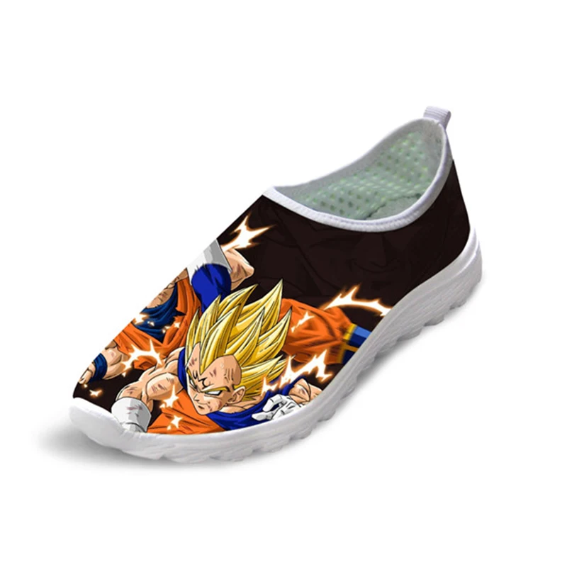 H684AA THIKIN Для женщин сетчатые балетки модные аниме принт Dragon Ball Z Повседневное слипоны кроссовки легкие Для женщин летние пляжные лоферы - Цвет: H684AA