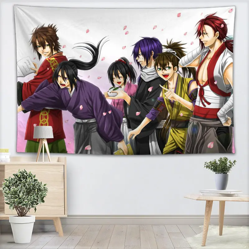 Настенный Гобелен Hakuouki Anime гобелены на стену для домашнего декора, Настенный Ковер, пляжный плед, коврик для йоги - Цвет: 20