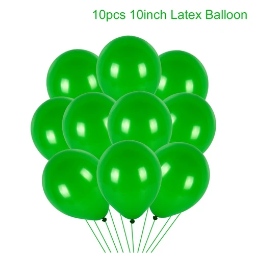 Green balloon 2 FENGRISE джунгли вечерние воздушные шары с листьями на день рождения товары для праздника тропические летние сафари вечерние Декор джунгли оформление вечеринки - Цвет: Green balloon 2
