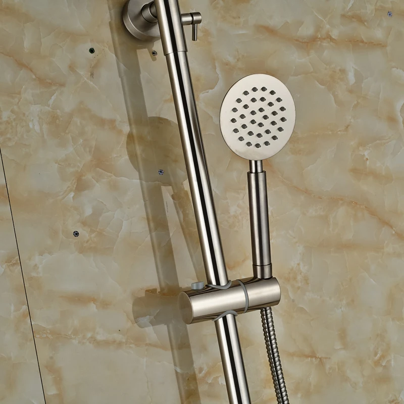 Смеситель для ванной комнаты из матового никеля однорычажный вращающийся кран