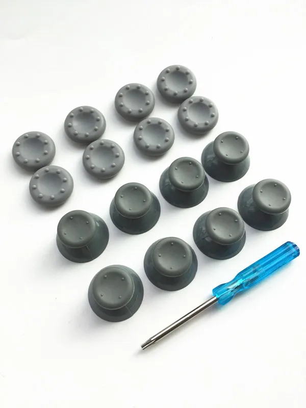 8 шт. черные/серые аналоговые 3d-джойстики + инструмент для контроллера Xbox 360