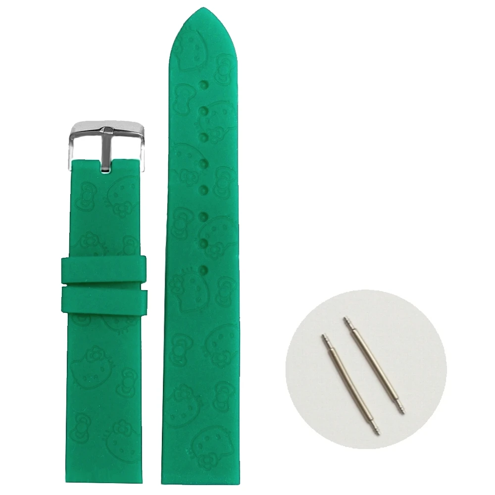 20 мм океана синий цвет мультфильм Кот силиконовые желе резиновые женские Девушки