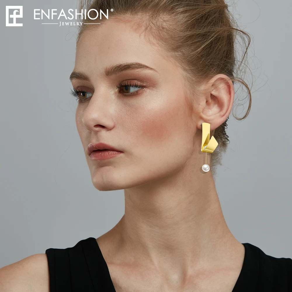 Enfashion гибкие жемчужные серьги висячие для женщин модные ювелирные изделия