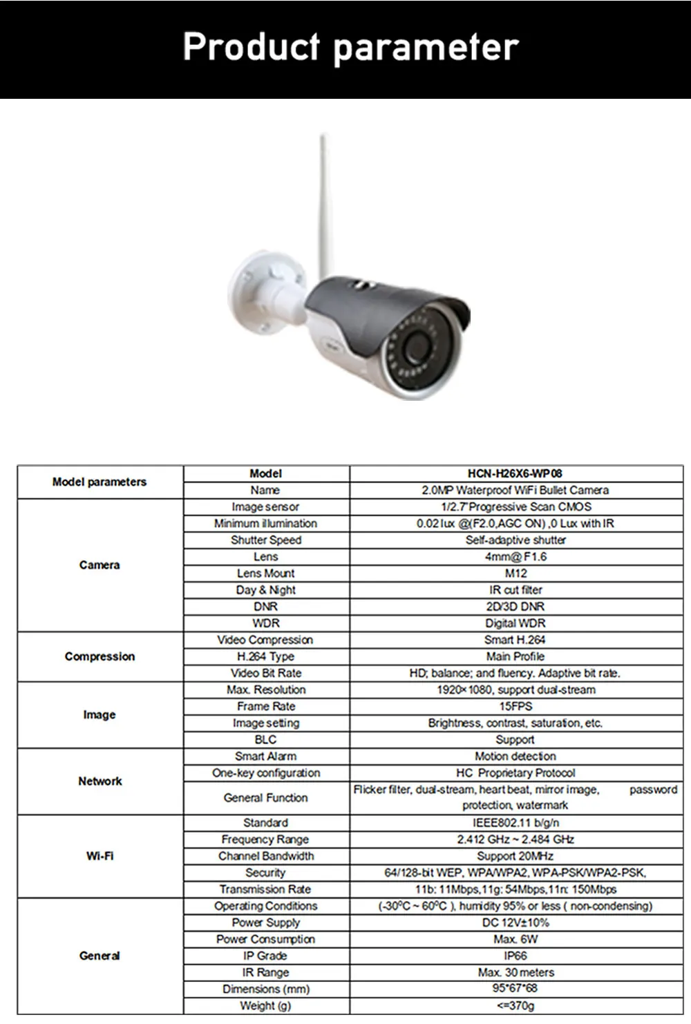 N_eye 4CH комплект видеонаблюдения 2MP Водонепроницаемая наружная камера видеонаблюдения Система Профессионального видеонаблюдения Wifi комплект для безопасности