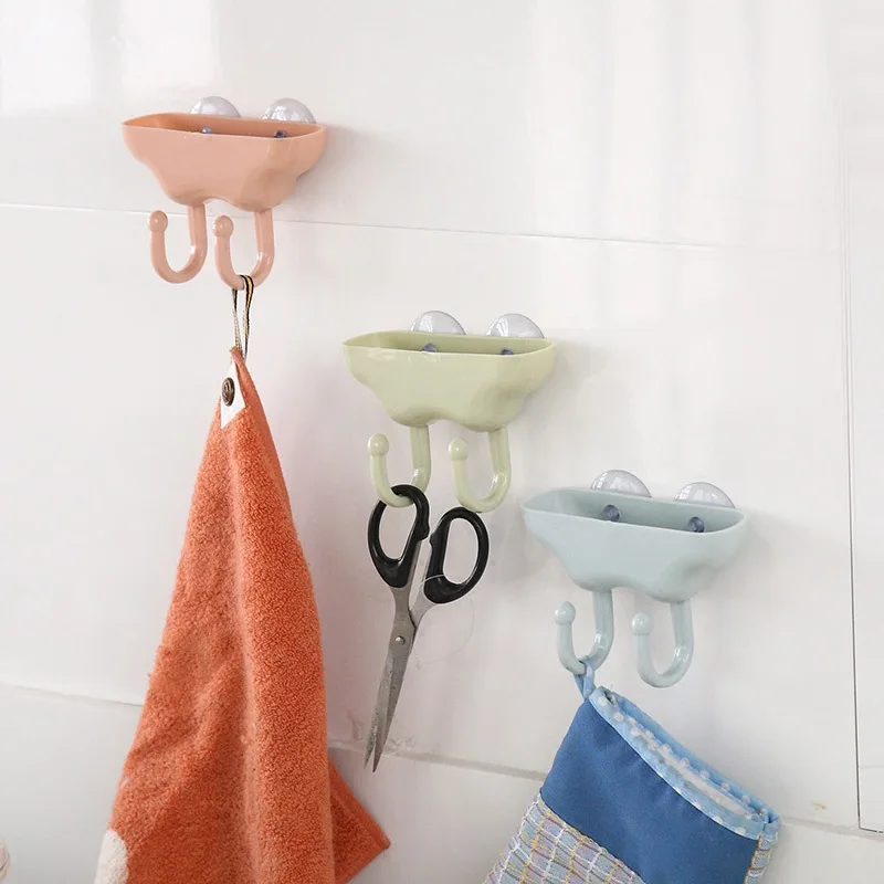 Convenient Suction Cup Holder Bathroom Shower Soap Dish Home Hotel Travel tray Wall Storage Box |