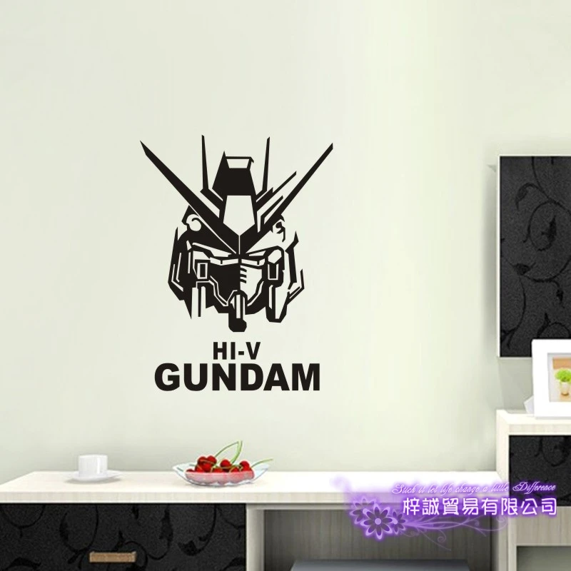 Настенная Наклейка GUNDAM Виниловая наклейка на стену Декор домашнее декоративное