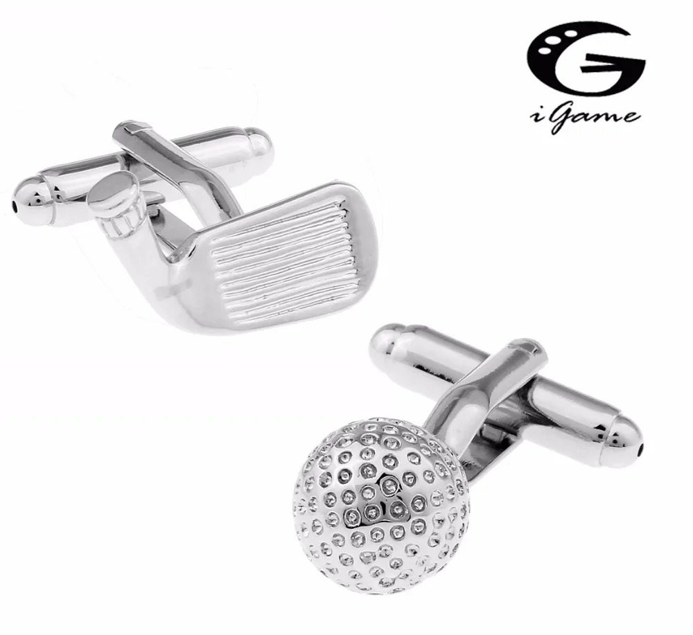 

iGame Golf Club Cuff Links For Men Quality Brass Material Free Shipping