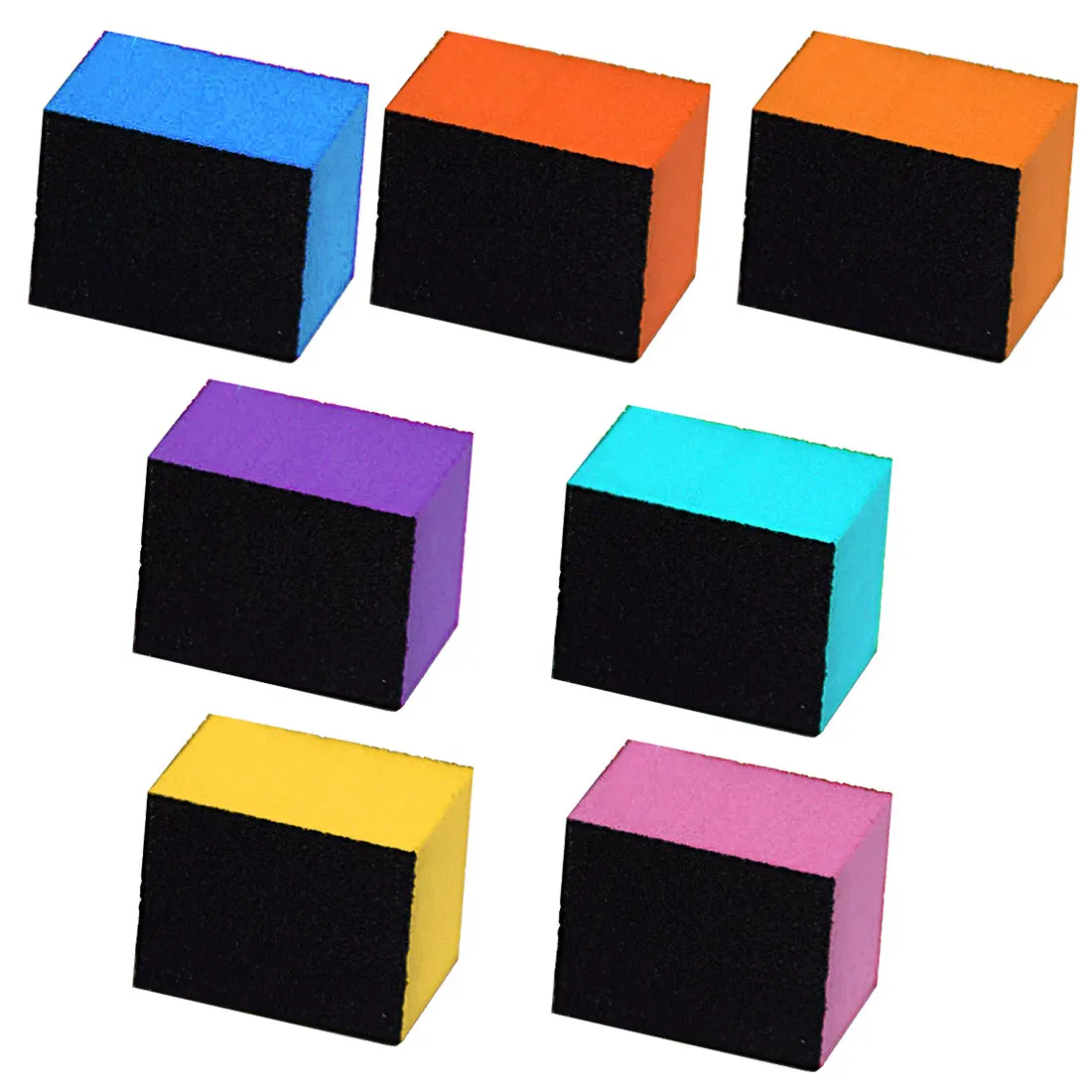 5PCS комплект мини Старший губка пилочка для ногтей с трех сторон черный песок