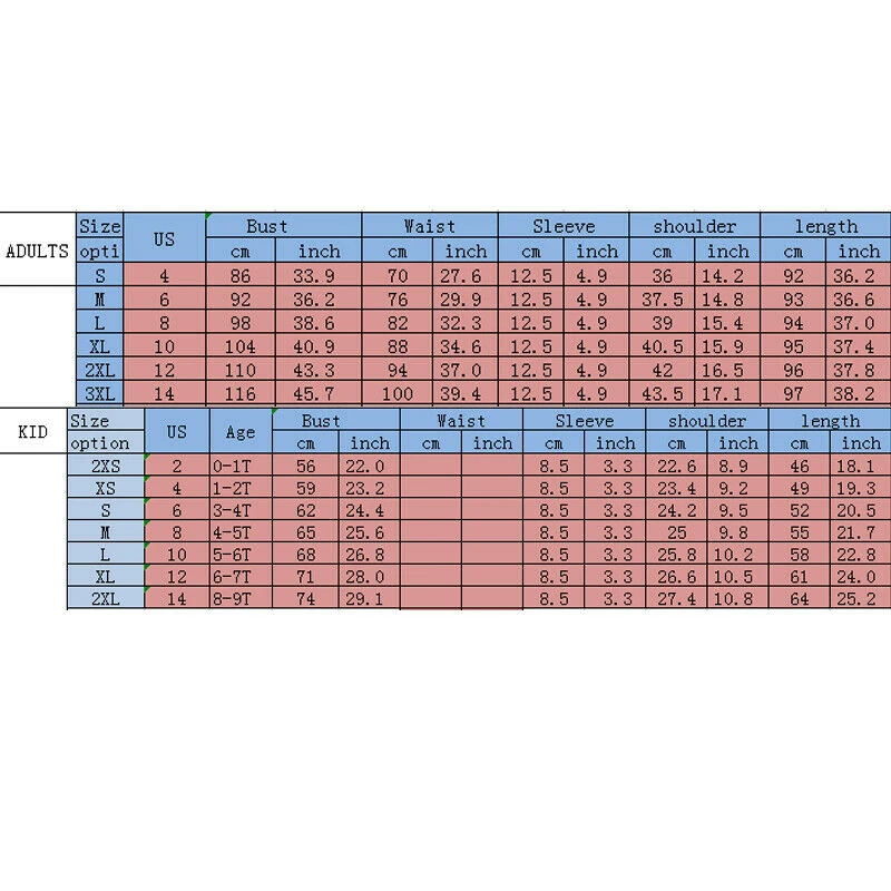 

Mother and Daughter Solid Dress Matching Women Kid Girls Casual Family Clothes