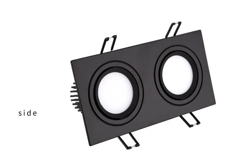 Встраиваемый двойной светодиодный светильник с регулируемой яркостью COB 7 Вт 9 12 24