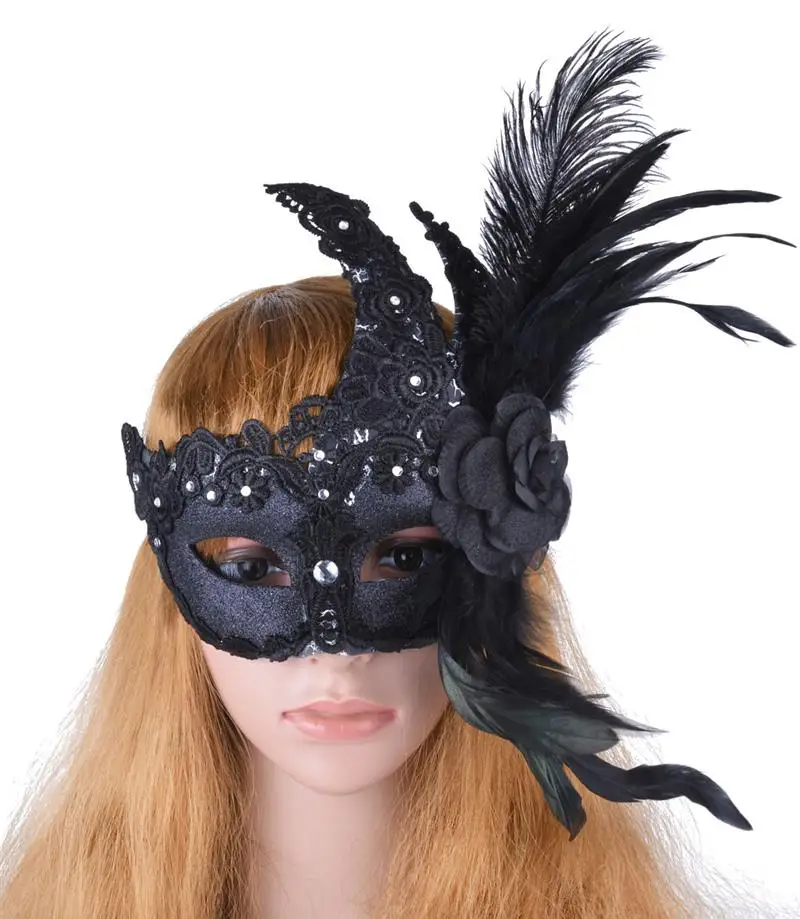 FunPa/женская маска принцессы стразы Маскарадная на половину лица Венецианская