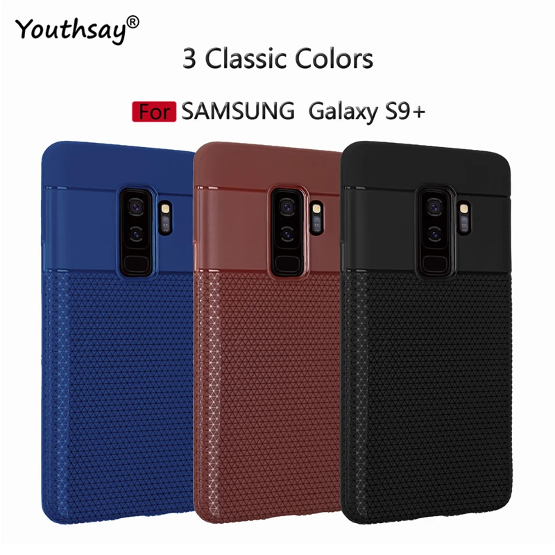 СПС чехол samsung Galaxy S9 плюс Чехол Треугольники Сетчатая текстура мягкий для