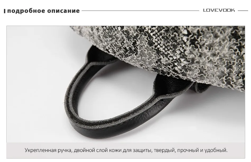 Lovevook многофункциональный женский рюкзак большого объёма, дизайн высокого качества