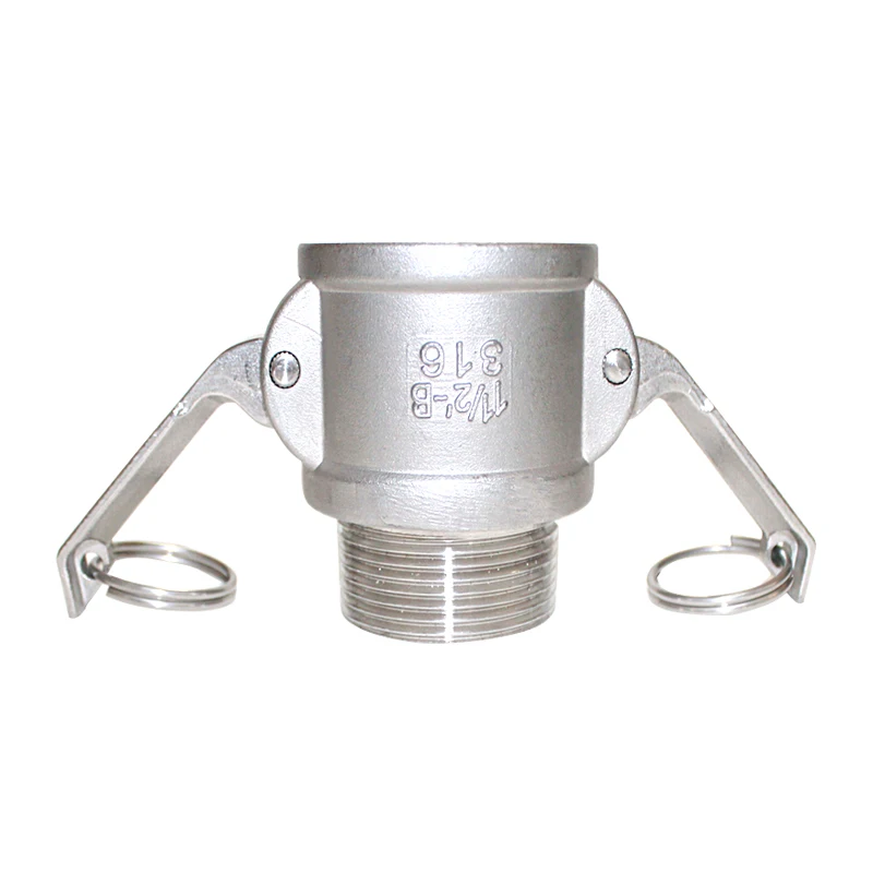 

BSPT 1/2-2 дюйма, тип B, женский, Camlock, канавка с наружной резьбой трубы, SUS316 250Psi