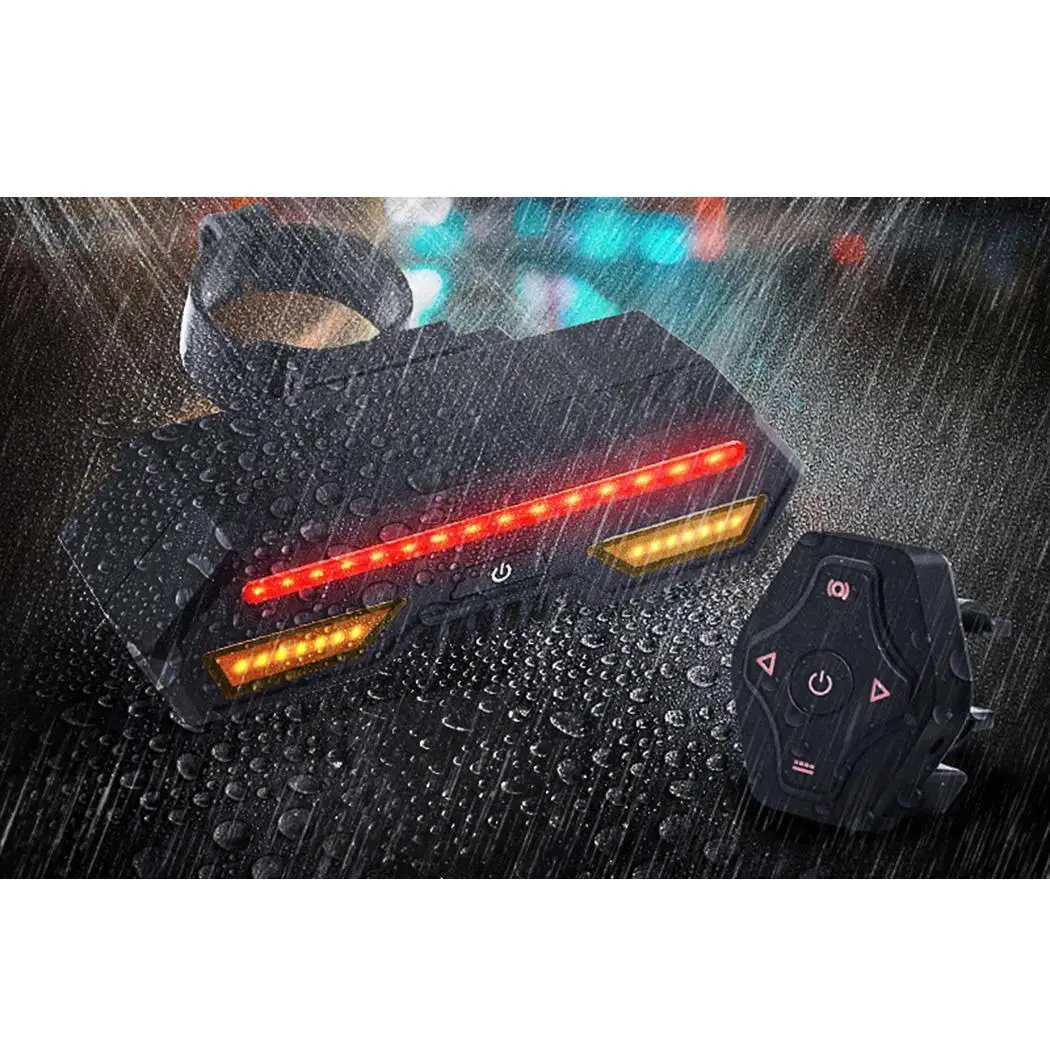 Велосипедный задний светодиодный фонарь указателя поворота с дистанционным