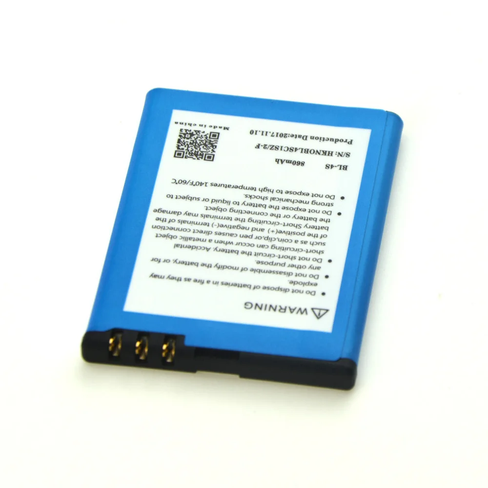 Новый BL-4S BL 4S литий-ионный аккумулятор мобильного телефона для Nokia X3-02 2680 слайд 3600