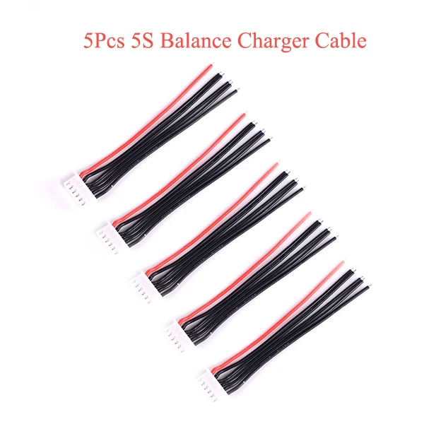 5S cable 5pcs 5 шт./лот 2S 3S 4S 5S 6S Lipo зарядное устройство кабель IMAX B6 вилка соединителя с проводом/AB пряжка зажим JST-XH защита головы - Цвет: 5S cable 5pcs