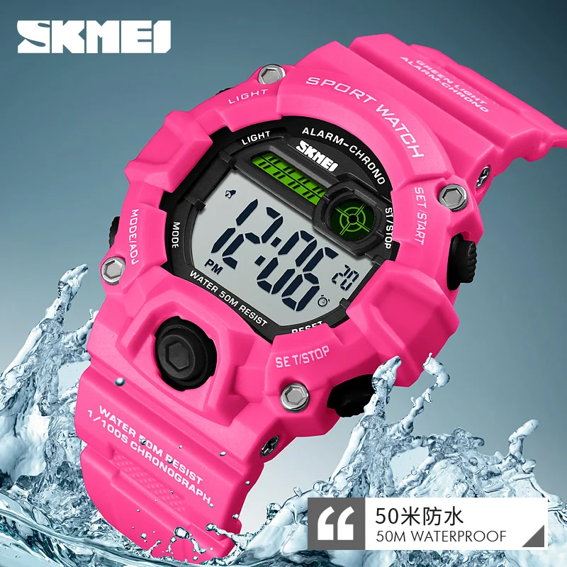 SKMEI 1484 новый мультфильм дети цифровые модные часы 50 м водостойкий пластиковый