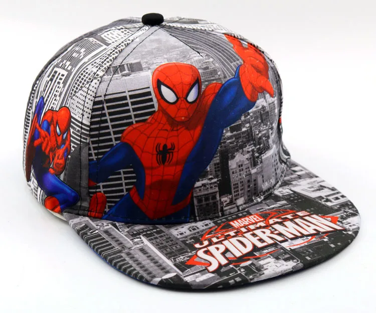 G024 Человек паук Дети Бейсбол Кепки для мальчиков и девочек Snapback мультфильм детей