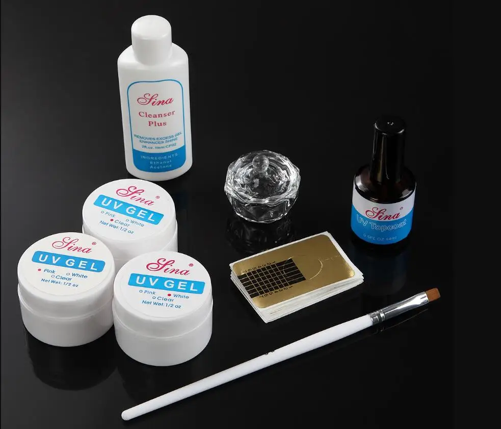 Monja дизайн ногтей УФ гель акриловые Советы Расширение Топ пальто база Розовый