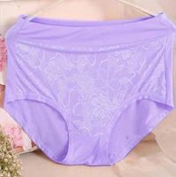 as07 2021 mother underwears plus size m 6xl hight waist panties women briefs lace flower sexy lingerie underwears