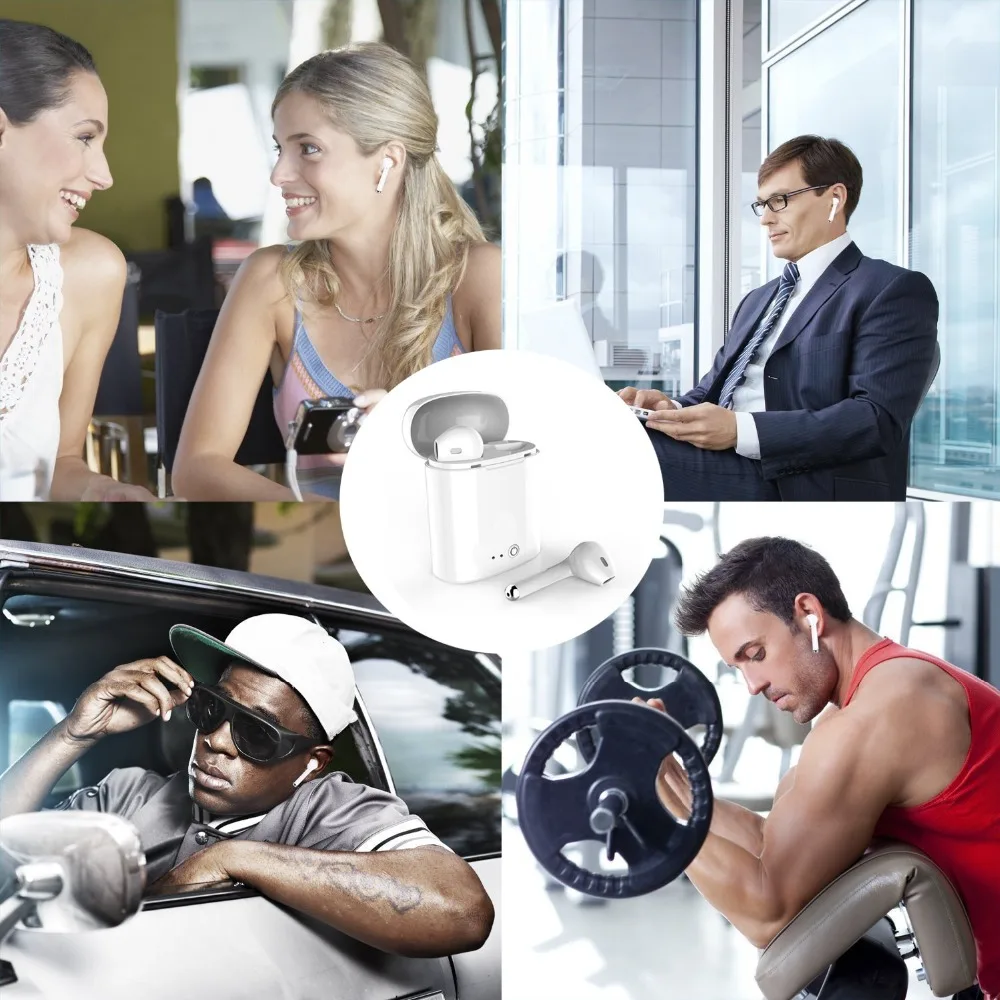 I7s 5 0 наушники TWS беспроводные Blutooth гарнитура для спорта PK HBQ|Наушники и гарнитуры|