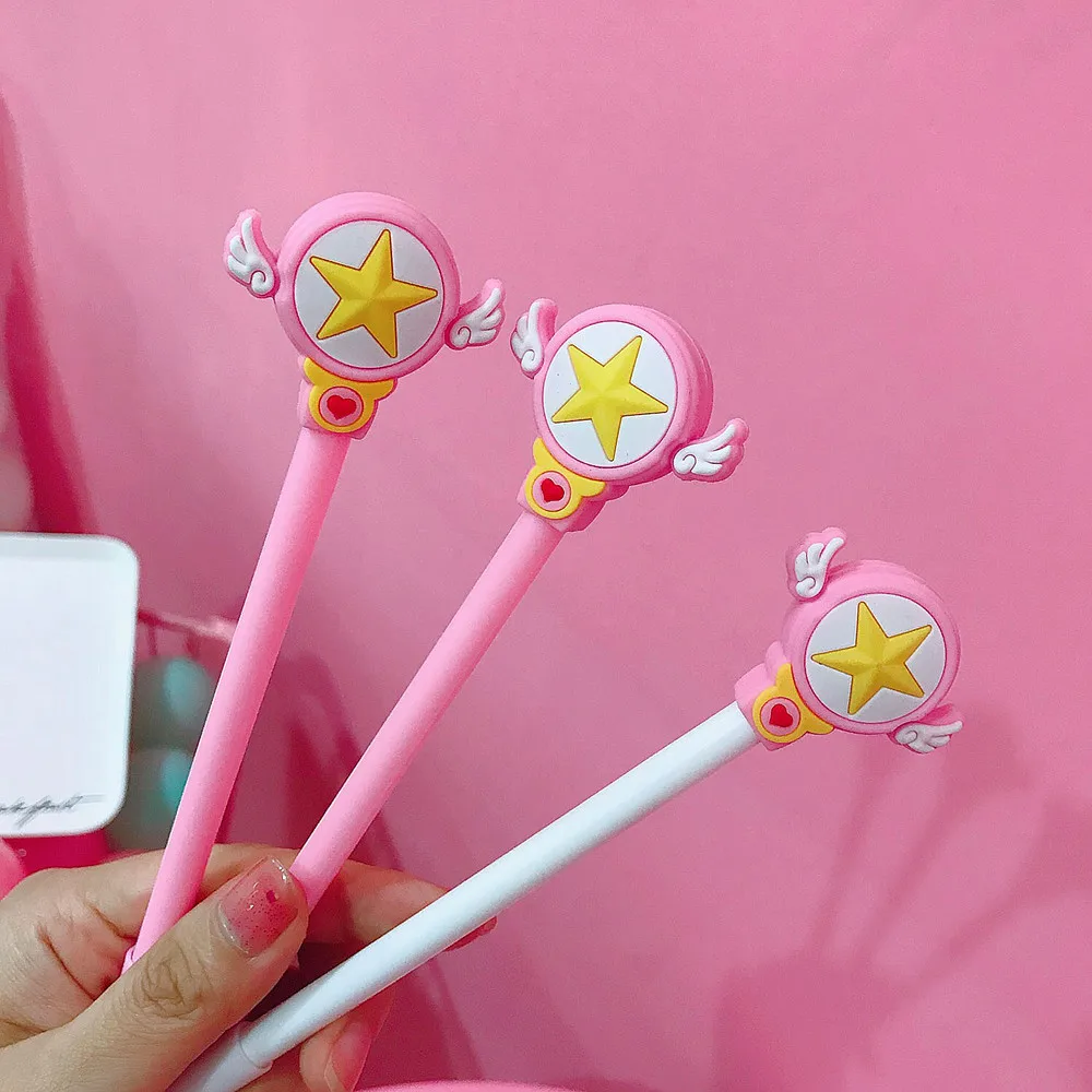 Белый розовый милые карты captor cardcaptor sakura прозрачные запечатывание волшебная