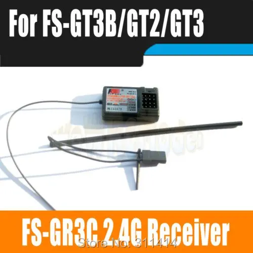 2шт/лот Flysky FS-GR3C FS-GR3E 3CH 2.4Ghz Приемник Для FS GT3B GT2 GT3C GT2B Оптовая продажа + Бесплатная доставка.