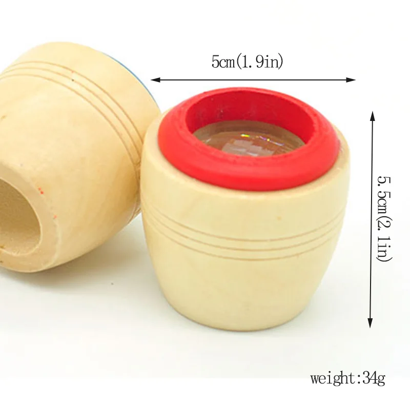 1PC Bee-eye Interesting Effect Magic Kaleidoscope Explore Baby Kids Wooden Toys Preschool Educational toys for boys-10 |