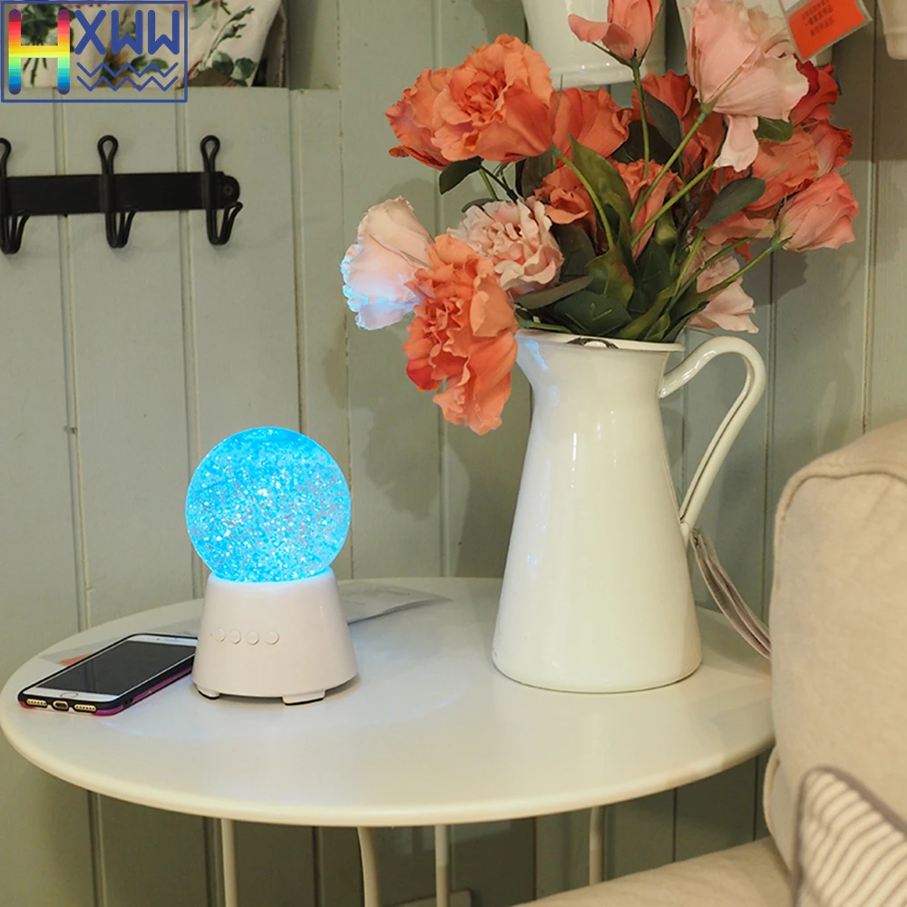 HXWW Новые запатентованные продукты воды хрустальный шар беспроводной Bluetooth